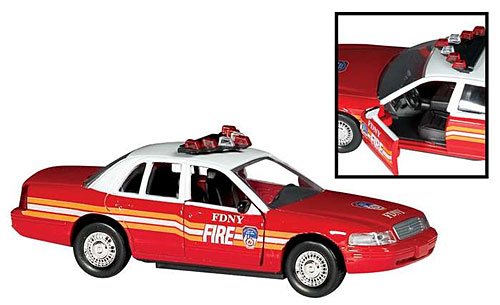 Toys: Model car - Fire Department New York FDNY - 1/43 - Ford Crown Victoria