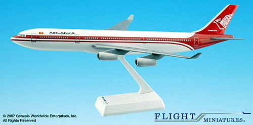Airplane Models: AirLanka - Airbus A340-300 - 1/200