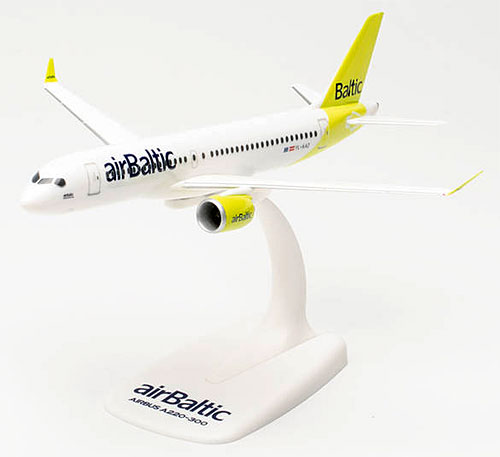 Airplane Models: Air Baltic - Airbus A220-300 - 1/200