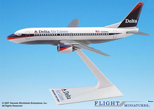 Airplane Models: Delta Air Lines - Boeing 737-300 - 1/200