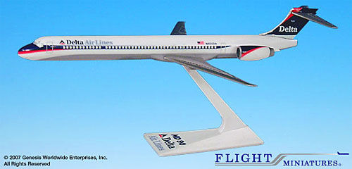 Airplane Models: Delta Air Lines - McDonnell Douglas MD-90 - 1/200 - 1997-2000