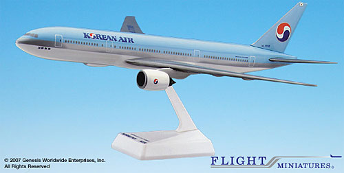 Airplane Models: Korean Air - Boeing 777-200 - 1/200