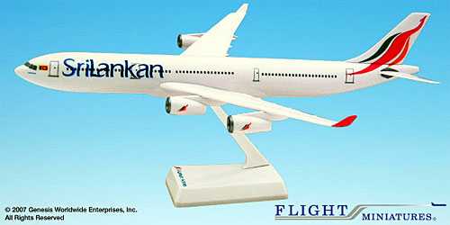 Airplane Models: SriLankan - Airbus A340-300 - 1/200