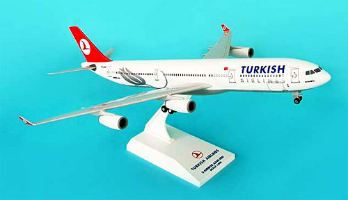 Airplane Models: Turkish Airlines - Airbus A340-300 - 1/200 - Premium model