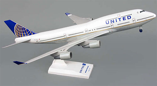 Airplane Models: United Airlines - Boeing 747-400 - 1/200 - Premium model
