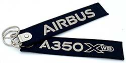 Key ring: Airbus - A350 XWB - black