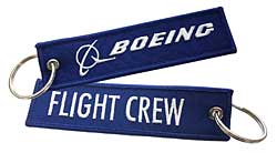 Key ring: Boeing Flight Crew - blue