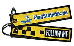Key ring: FlugStatistik -FOLLOW ME-