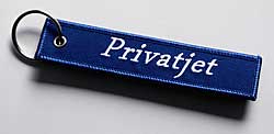 Key ring: Key ring -Privatjet- blue