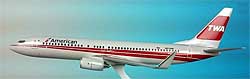 Airplane Models: American Airlines - TWA - Boeing 737-800 - 1/200