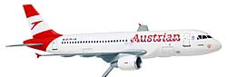 Airplane Models: Austrian Airlines - Airbus A320-200 - 1/100 - Premium model