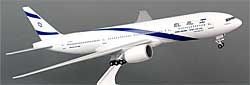 Airplane Models: El Al - Boeing 777-200 - 1/200 - Premium model