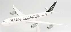 Airplane Models: Lufthansa Cityline - Star Alliance - Airbus A340-300 - 1/200