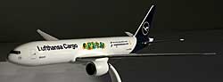 Airplane Models: Lufthansa Cargo - Buenos Días México - Boeing 777F - 1/200