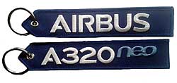 Key ring: A320neo Airbus blue