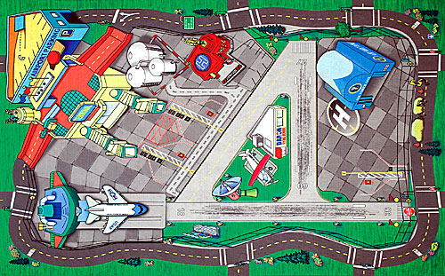 Toys: Airport Play Mat for Children 41x31.5 inch