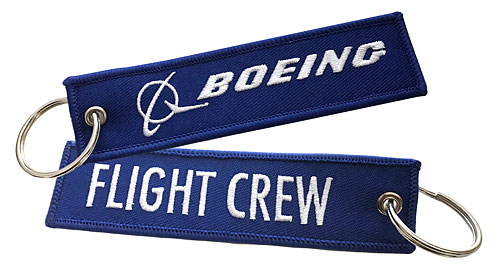 Key ring: Boeing Flight Crew - blue