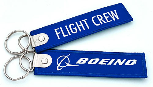 Key ring: Boeing Flight Crew - blue