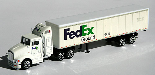 Toys: Model car - FedEx Ground - Tractor with Trailers - 1/87