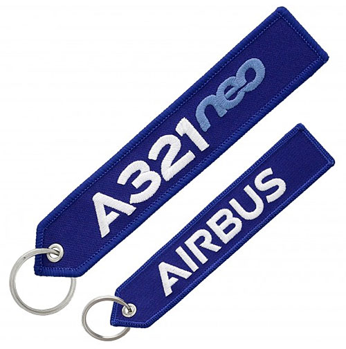 Key ring: A321neo Airbus blue
