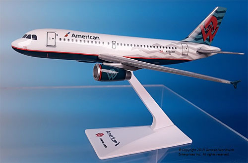 Airplane Models: American Airlines - American West Airlines - Airbus A319-100 - 1/200