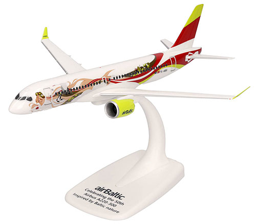 Airplane Models: Air Baltic - 50th A220 - Airbus A220-300 - 1/200