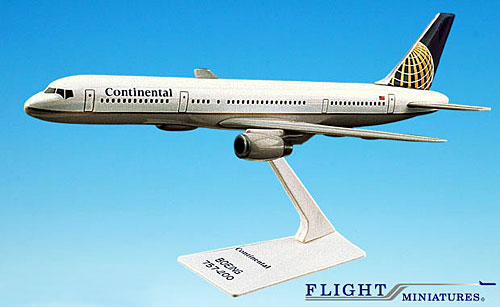 Airplane Models: Continental Airlines - Boeing 757-200 - 1/200