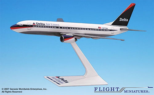 Airplane Models: Delta Air Lines - Boeing 737-800 - 1/200