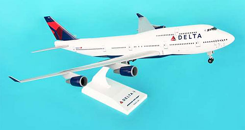 Airplane Models: Delta Air Lines - Boeing 747-400 - 1/200 - Premium model