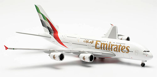 Airplane Models: Emirates - Airbus A380 - 1/500