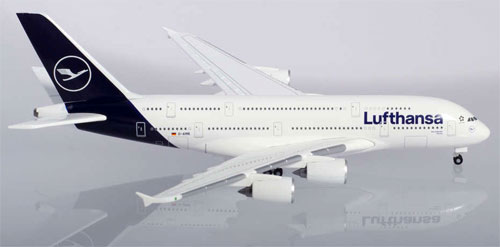 Airplane Models: Lufthansa - Airbus A380 - 1/500