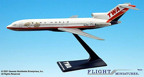 Airplane Models: TWA - Boeing 727-200 - 1/200
