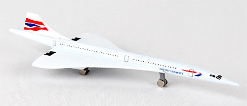 British Airways Concorde Die Cast Toy Metal Model - Toys