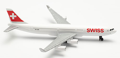 Toys: Swiss Airbus A340 Die Cast Toy Model