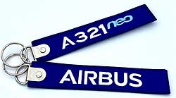 Key ring: A321neo Airbus blue