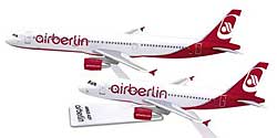Airplane Models: Air Berlin - Airbus A319 + A321 - 1/200 Airplane Models: Air Berlin - Airbus A319 + A321 - 1/200