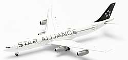 Airplane Models: Lufthansa Cityline - Star Alliance - Airbus A340-300 - 1/500