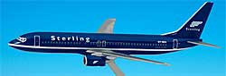 Airplane Models: Sterling - Dark Blue - Boeing 737-800 - 1/200