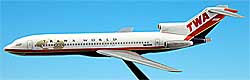 Airplane Models: TWA - Boeing 727-200 - 1/200 Airplane Models: TWA - Boeing 727-200 - 1/200