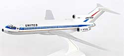 Airplane Models: United - Boeing 727-100 - 1/150 - Premium model